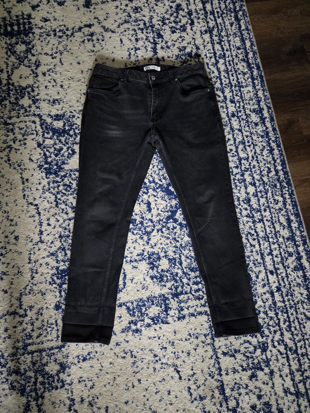 Zara Washed Black Skinny Jeans